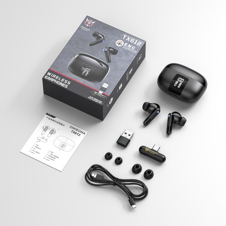 ONIKUMA TX612 Dual-Mode ENC Dual-Microphone Noise Reduction Wireless Bluetooth Earphone
