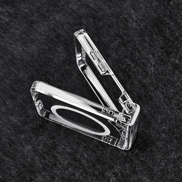 3 in 1 PC Transparent Shockproof MagSafe Phone Case