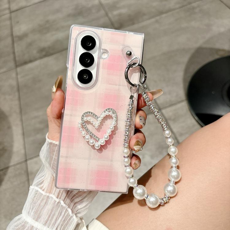 Glitter Polka Dot DIY Heart Phone Case with Bracelet