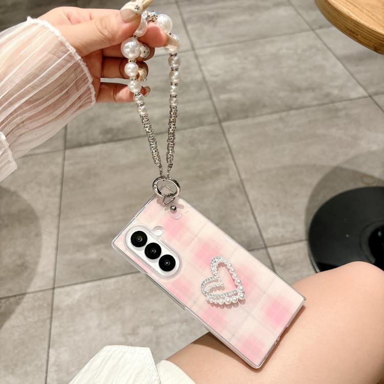 Glitter Polka Dot DIY Heart Phone Case with Bracelet