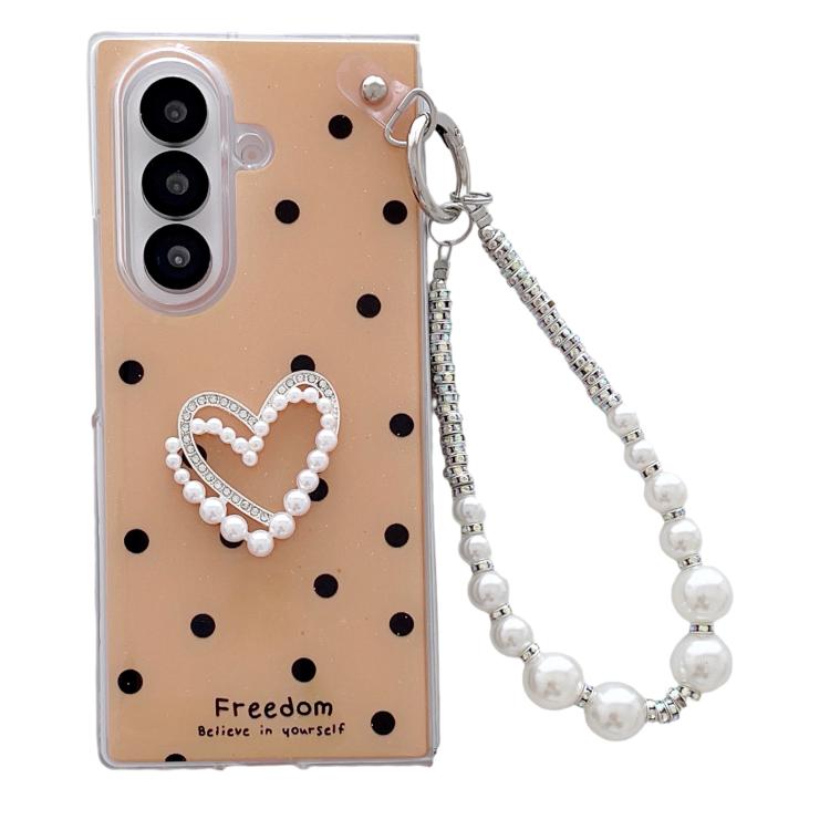 Glitter Polka Dot DIY Heart Phone Case with Bracelet