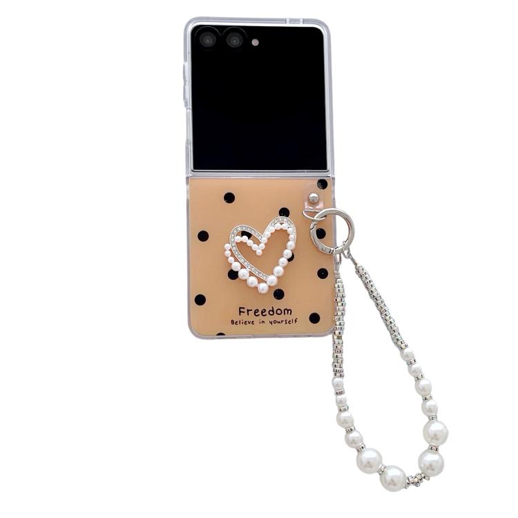Glitter Polka Dot DIY Heart Phone Case with Bracelet