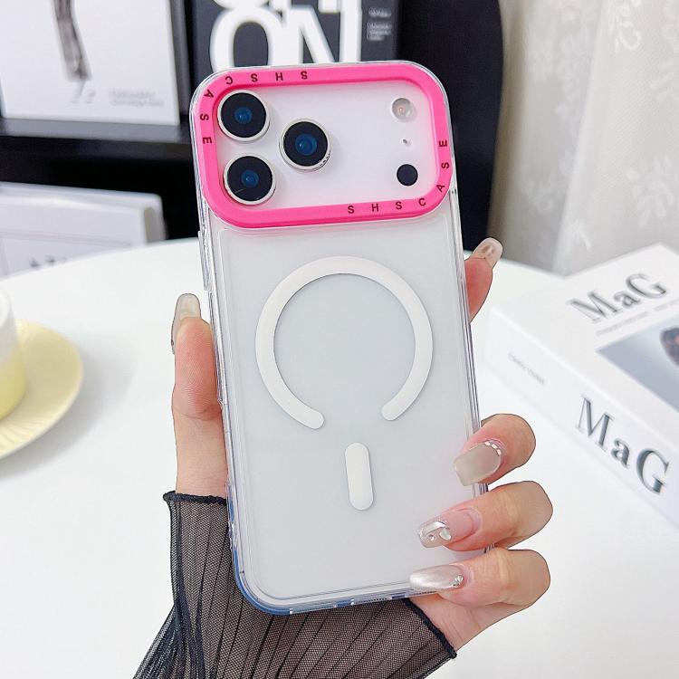 Color Contrast Lens Frame Transparent TPU Phone Case
