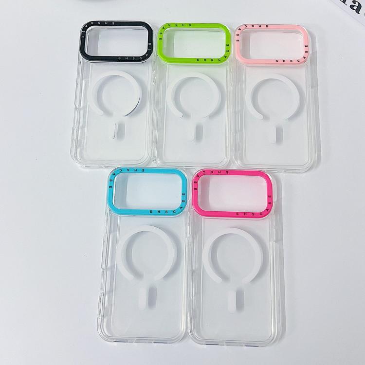 Color Contrast Lens Frame Transparent TPU Phone Case