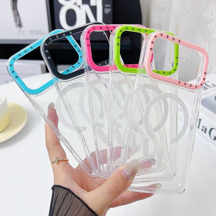 Color Contrast Lens Frame Transparent TPU Phone Case