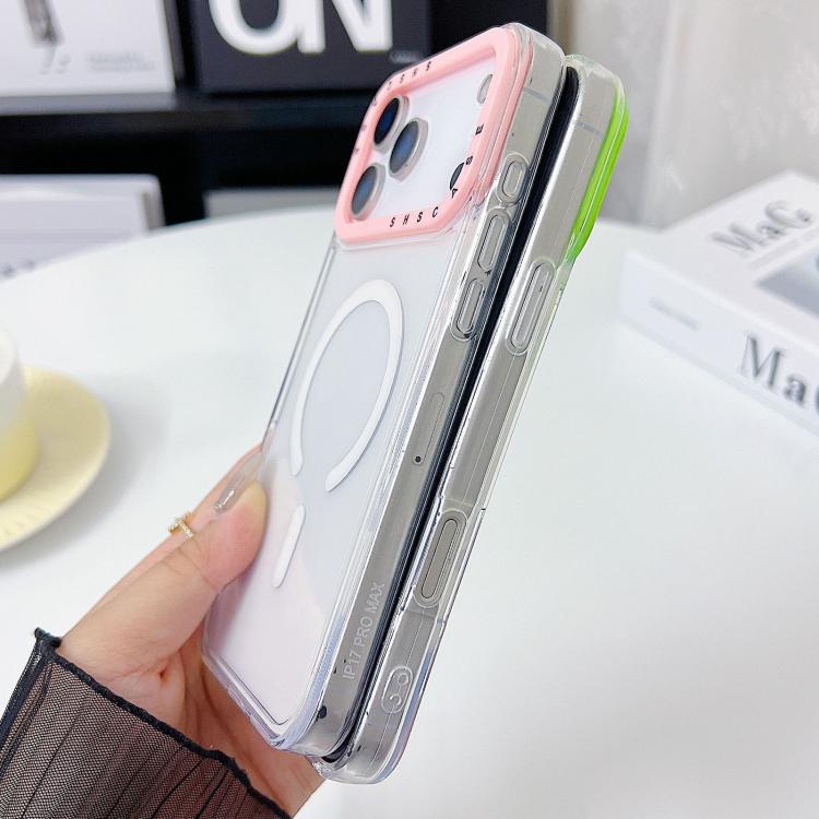 Color Contrast Lens Frame Transparent TPU Phone Case