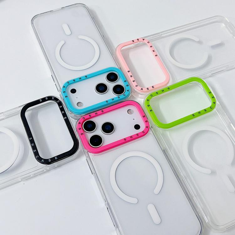 Color Contrast Lens Frame Transparent TPU Phone Case