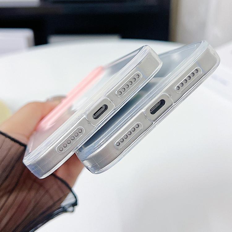 Color Contrast Lens Frame Transparent TPU Phone Case