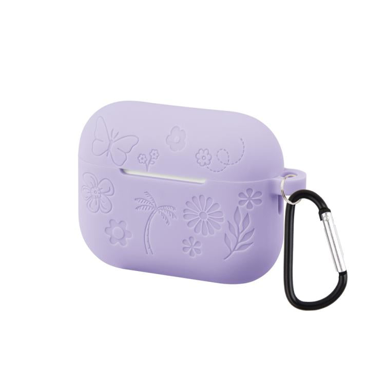 2.0mm Butterfly Pattern Silicone Earphone Case with Hook