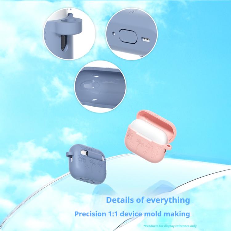 2.0mm Butterfly Pattern Silicone Earphone Case with Hook