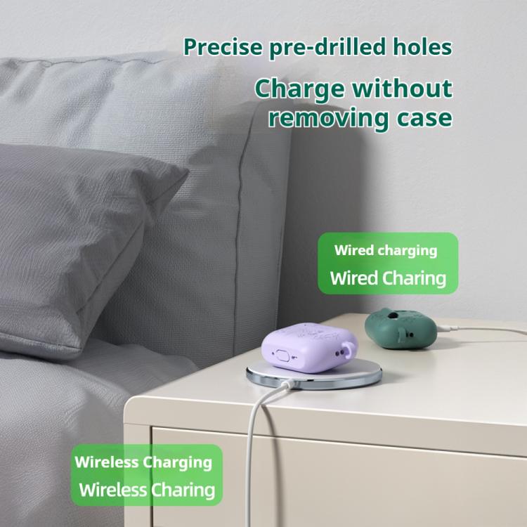 2.0mm Butterfly Pattern Silicone Earphone Case with Hook