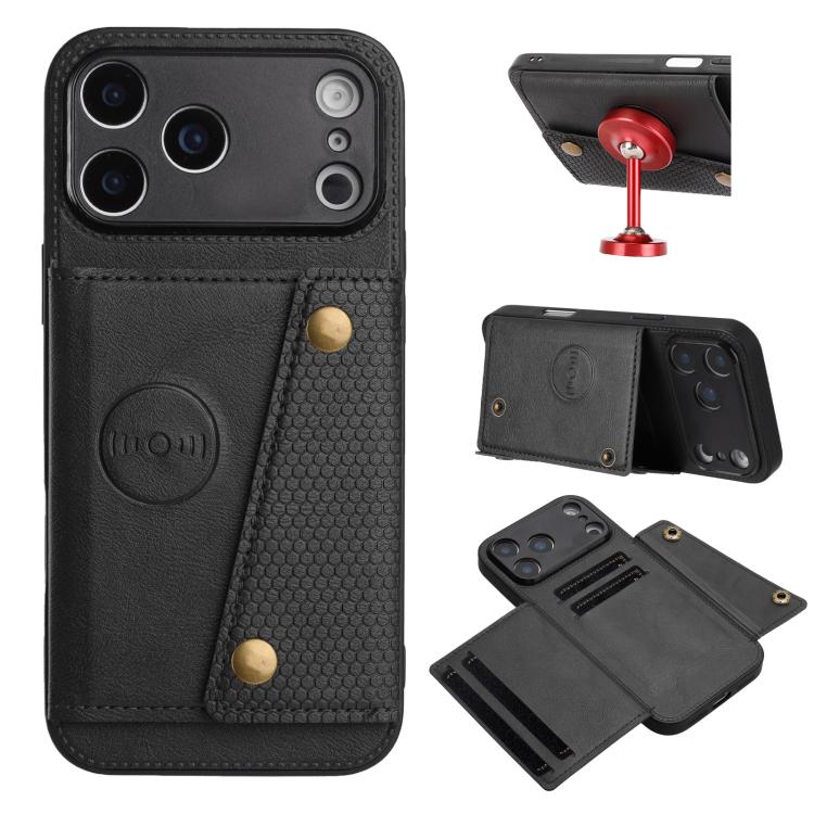 Double Buckle Card Slots Magnetic Phone Case