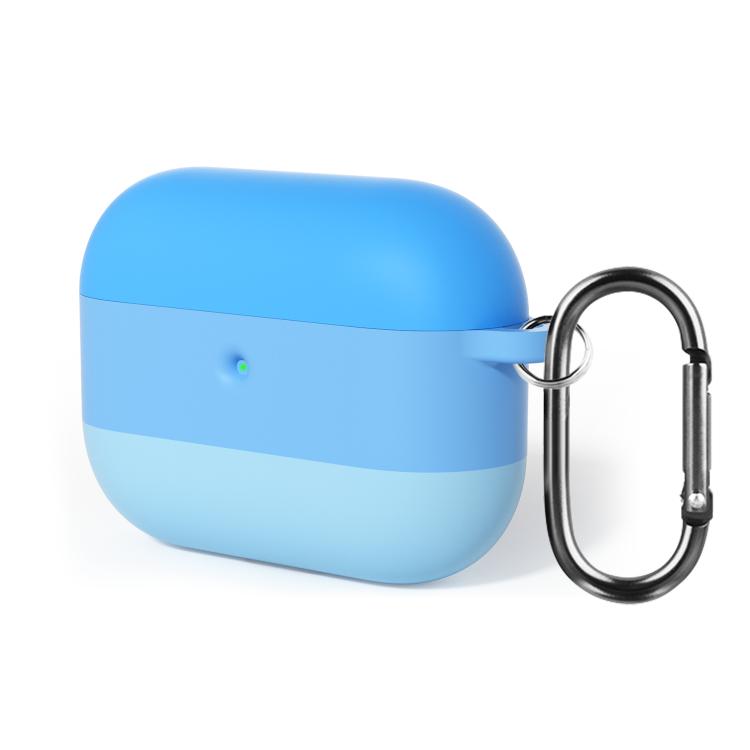 2.3mm Gradient Three-color Silicone Earphone Protective Case with Hook