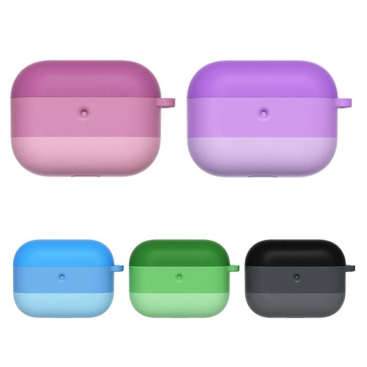 2.3mm Gradient Three-color Silicone Earphone Protective Case with Hook