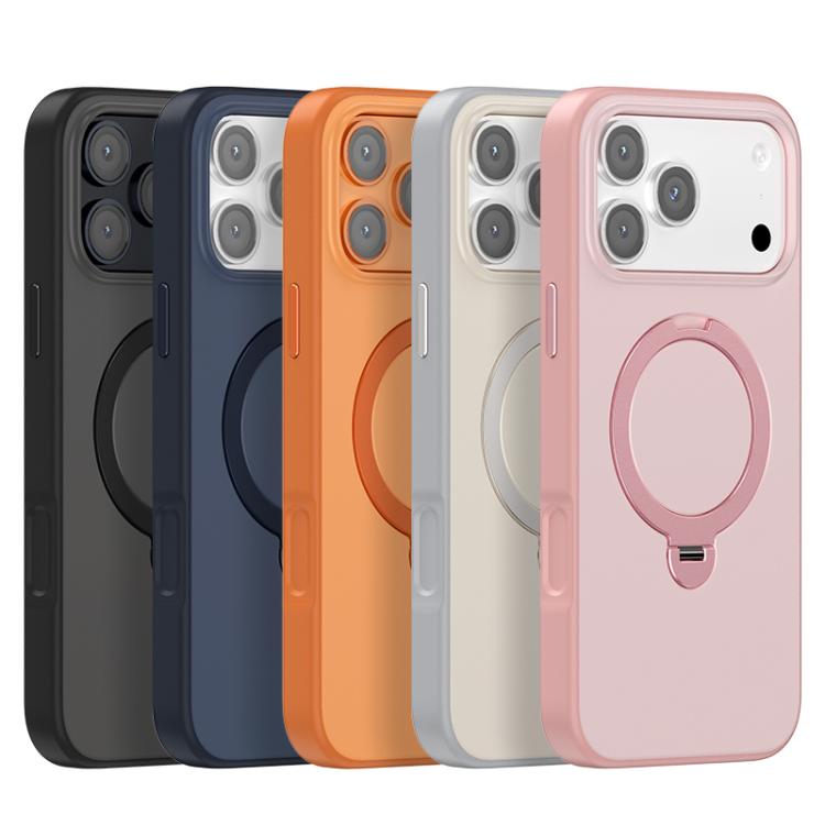 Contrast Color Rotation Holder Magsafe Phone Case