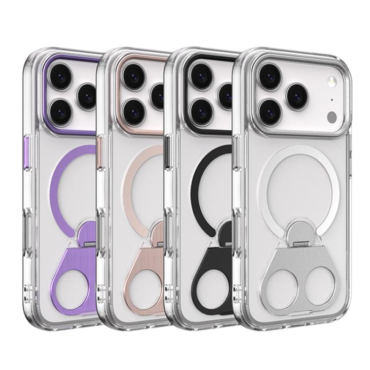 High Transparent MagSafe TPU Phone Case with 360 Degrees Rotating Ring Holder