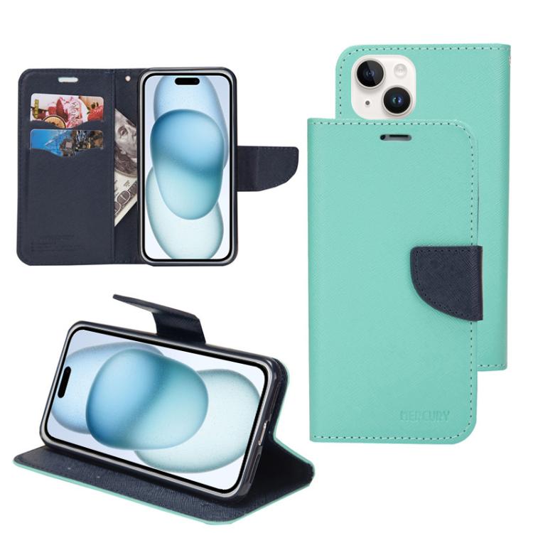 Mercury Contrast Color Splicing Leather Phone Case