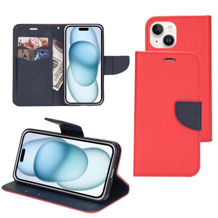 Mercury Contrast Color Splicing Leather Phone Case