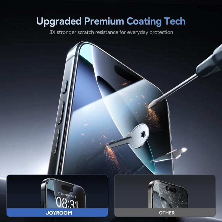 JOYROOM Knight Series 2.5D Full Screen HD Hard Anti-Scratch Tempered Glass Film