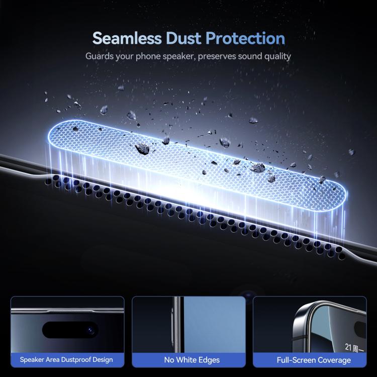 JOYROOM Knight Series 2.5D Full Screen HD Hard Anti-Scratch Tempered Glass Film