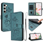 Lotus Embossed Leather Phone Case with Lanyard, For Samsung Galaxy S25 Ultra 5G, For Samsung Galaxy S24 FE 5G, For Samsung Galaxy S24 Ultra 5G, For Samsung Galaxy S23 FE 5G, For Samsung Galaxy S23 Ultra 5G, For Samsung Galaxy S23+ 5G                   ...
