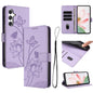 Lotus Embossed Leather Phone Case with Lanyard, For Samsung Galaxy S25 Ultra 5G, For Samsung Galaxy S24 FE 5G, For Samsung Galaxy S24 Ultra 5G, For Samsung Galaxy S23 FE 5G, For Samsung Galaxy S23 Ultra 5G, For Samsung Galaxy S23+ 5G                   ...
