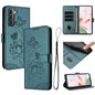 Lotus Embossed Leather Phone Case with Lanyard, For Samsung Galaxy S22 Ultra 5G, For Samsung Galaxy S22+ 5G, For Samsung Galaxy S22 5G, For Samsung Galaxy S21 FE 5G, For Samsung Galaxy S21 5G, For Samsung Galaxy S21+ 5G, For Samsung Galaxy S21 Ultra 5G