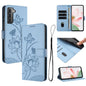 Lotus Embossed Leather Phone Case with Lanyard, For Samsung Galaxy S22 Ultra 5G, For Samsung Galaxy S22+ 5G, For Samsung Galaxy S22 5G, For Samsung Galaxy S21 FE 5G, For Samsung Galaxy S21 5G, For Samsung Galaxy S21+ 5G, For Samsung Galaxy S21 Ultra 5G