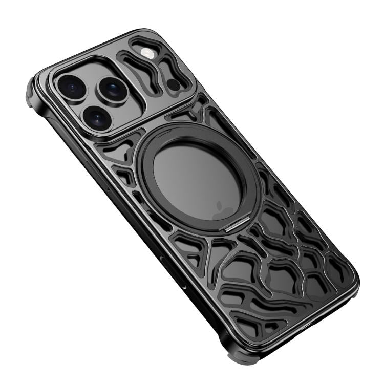 Yunyan Series Alloy Rotating Holder MagSafe Half Frame Phone Case