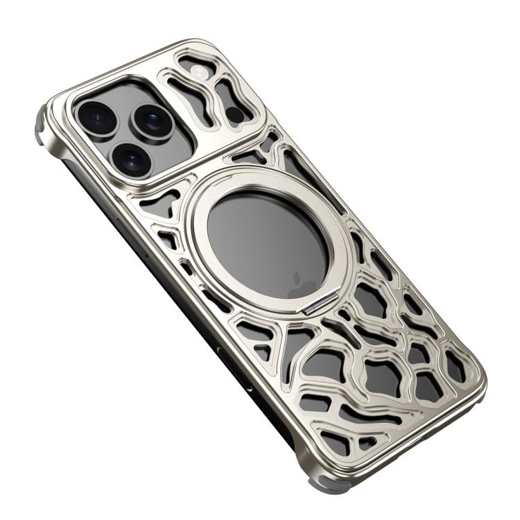 Yunyan Series Alloy Rotating Holder MagSafe Half Frame Phone Case