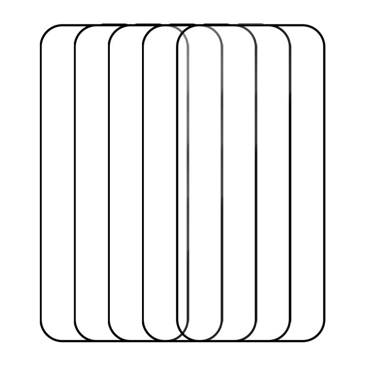 5pcs / Pack Do As You Wish Silk Screen Printed HD Tempered Glass Film