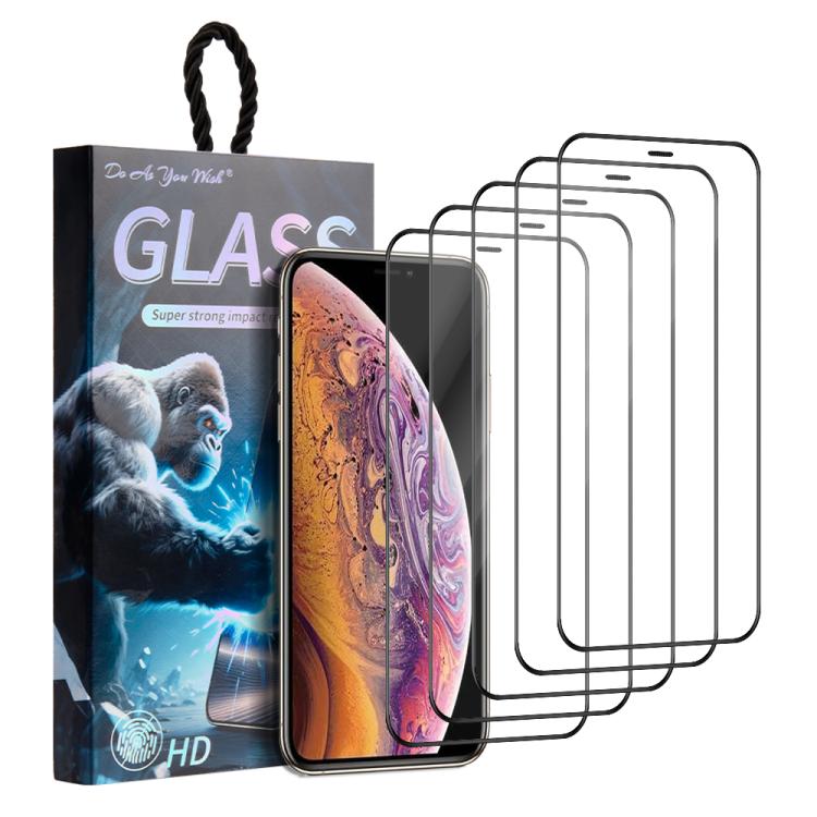 5pcs / Pack Do As You Wish Silk Screen Printed HD Tempered Glass Film