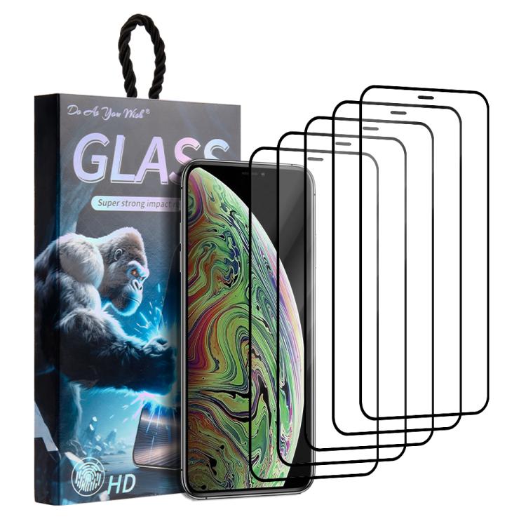 5pcs / Pack Do As You Wish Silk Screen Printed HD Tempered Glass Film