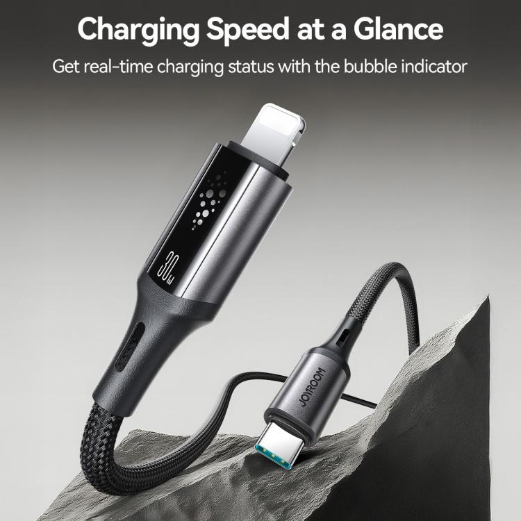 JOYROOM S-A60 StarTalk Series 30W Type-C to 8 Pin Fast Charging Data Cable, Length: 1.2m