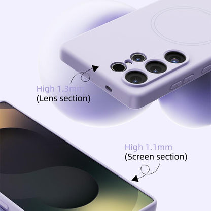 ABEEL Skin-friendly Feel Magsafe Liquid Silicone Phone Case, For Samsung Galaxy S24 FE 5G, For Samsung Galaxy S24 Ultra 5G, For Samsung Galaxy S24+ 5G, For Samsung Galaxy S24 5G