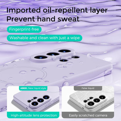 ABEEL Skin-friendly Feel Magsafe Liquid Silicone Phone Case, For Samsung Galaxy S26+ 5G, For Samsung Galaxy S26 Edge 5G, For Samsung Galaxy S26 Ultra 5G, For Samsung Galaxy S26 5G, For Samsung Galaxy S25 Edge 5G, For Samsung Galaxy S25 5G              ...