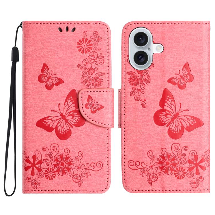 Butterfly Embossed Flip Leather Phone Case