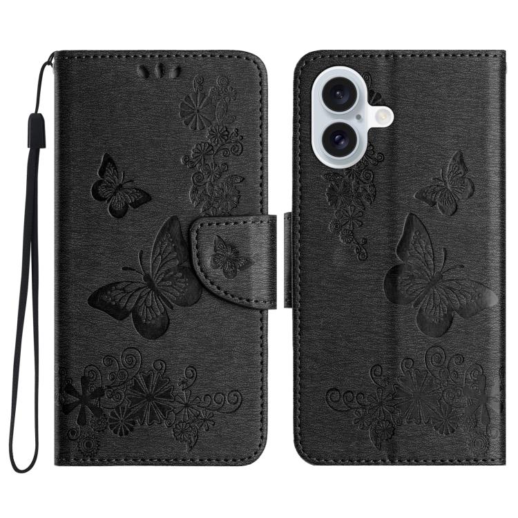 Butterfly Embossed Flip Leather Phone Case