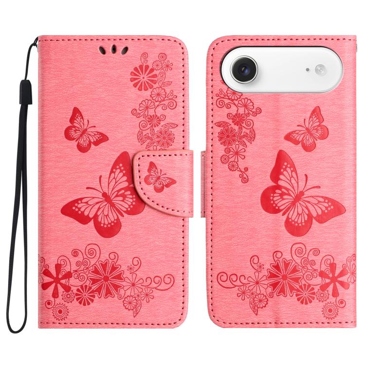 Butterfly Embossed Flip Leather Phone Case