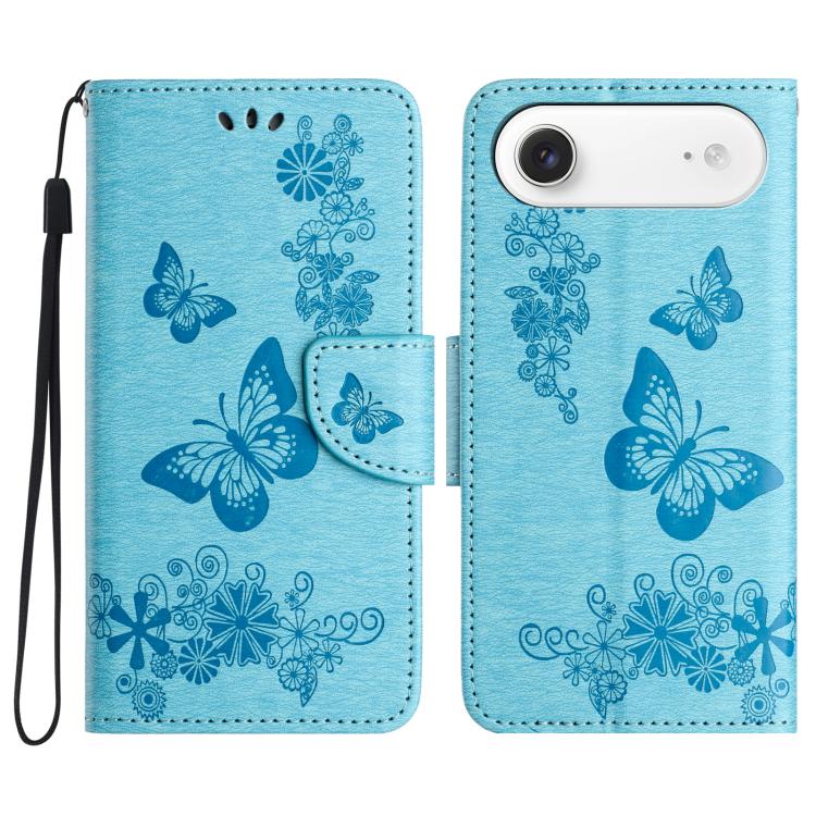 Butterfly Embossed Flip Leather Phone Case