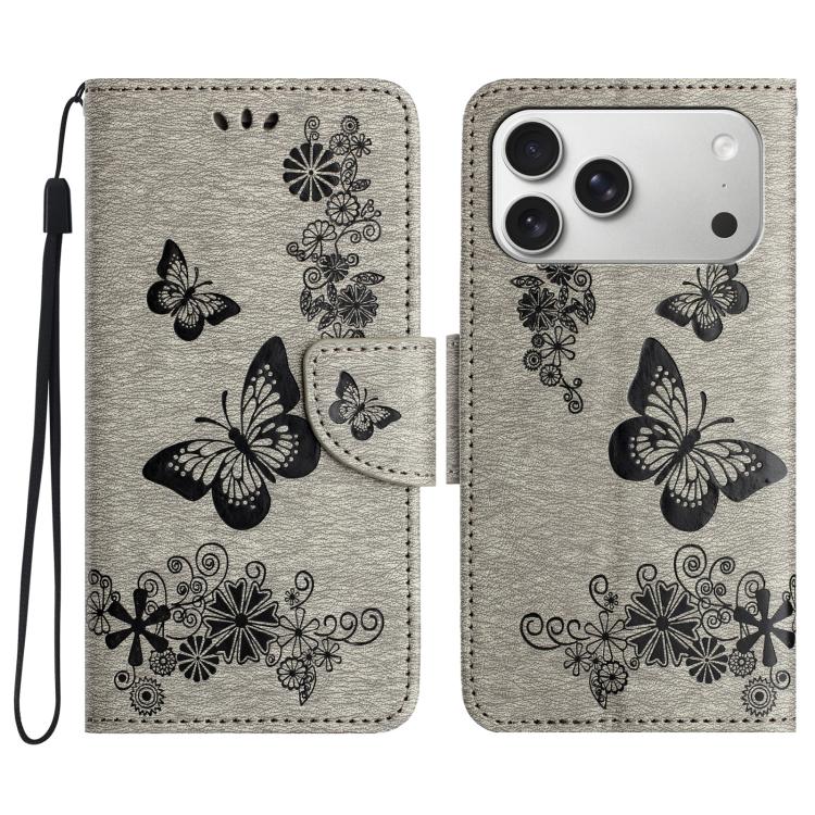 Butterfly Embossed Flip Leather Phone Case