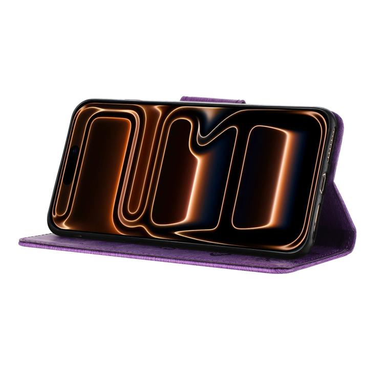 Butterfly Embossed Flip Leather Phone Case