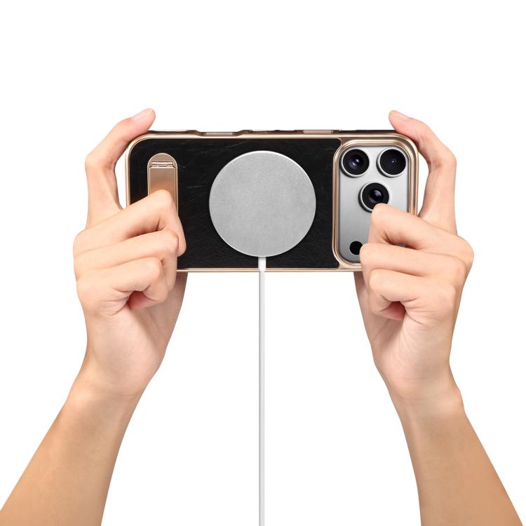 Denior A25 MagSafe Genuine Leather Phone Case with Holder