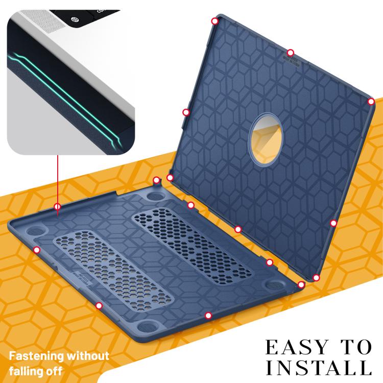 Fabric Texture Pro Magnetic Holder Laptop Protective Case