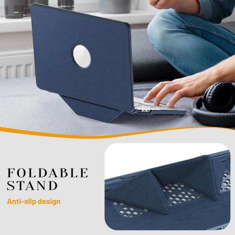 Fabric Texture Pro Magnetic Holder Laptop Protective Case