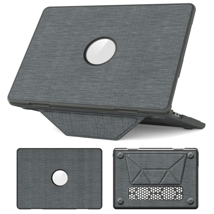 Fabric Texture Pro Magnetic Holder Laptop Protective Case