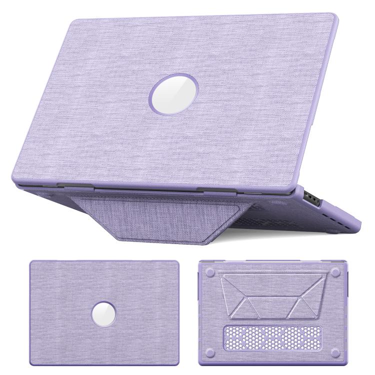 Fabric Texture Pro Magnetic Holder Laptop Protective Case