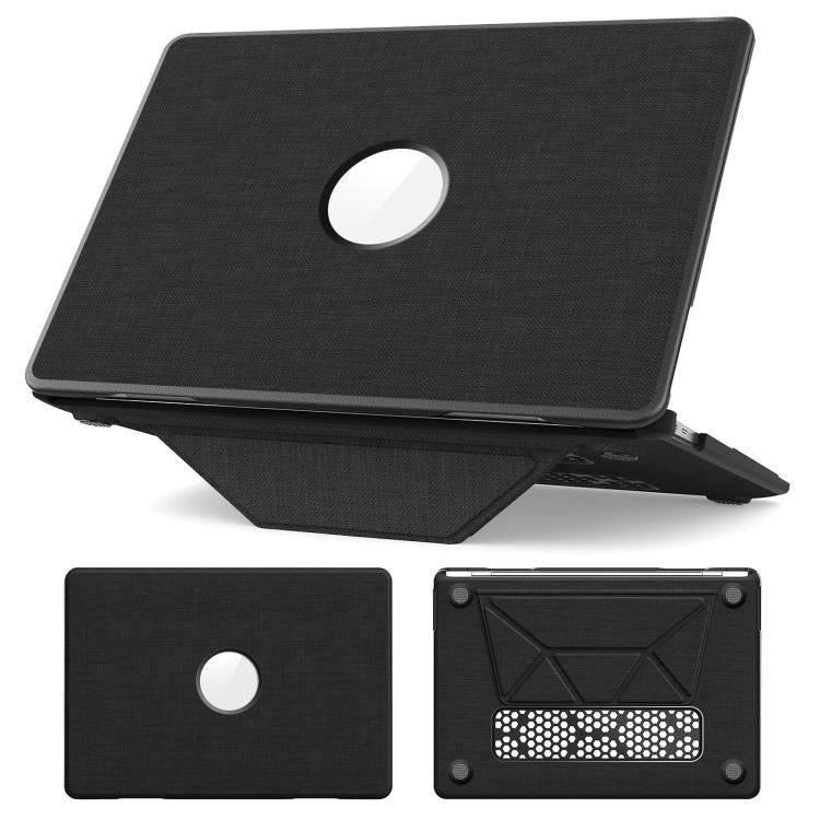 Fabric Texture Pro Magnetic Holder Laptop Protective Case