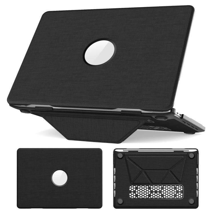 Fabric Texture Pro Magnetic Holder Laptop Protective Case