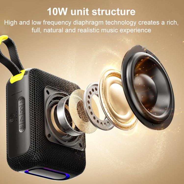 AWEI KA20 Portable TWS / TF Bluetooth 5.3 Speaker with RGB Light